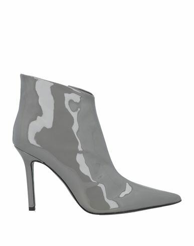 Eddy Daniele Woman Ankle boots Grey Soft Leather Cover