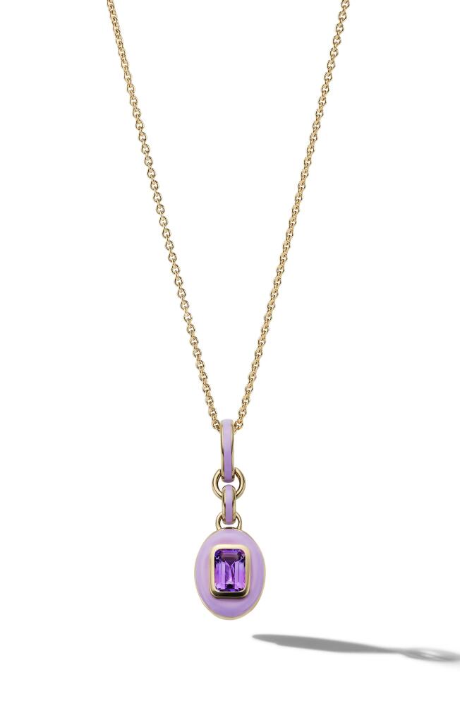 Cast The Stone Charm Necklace in Amethyst Cover