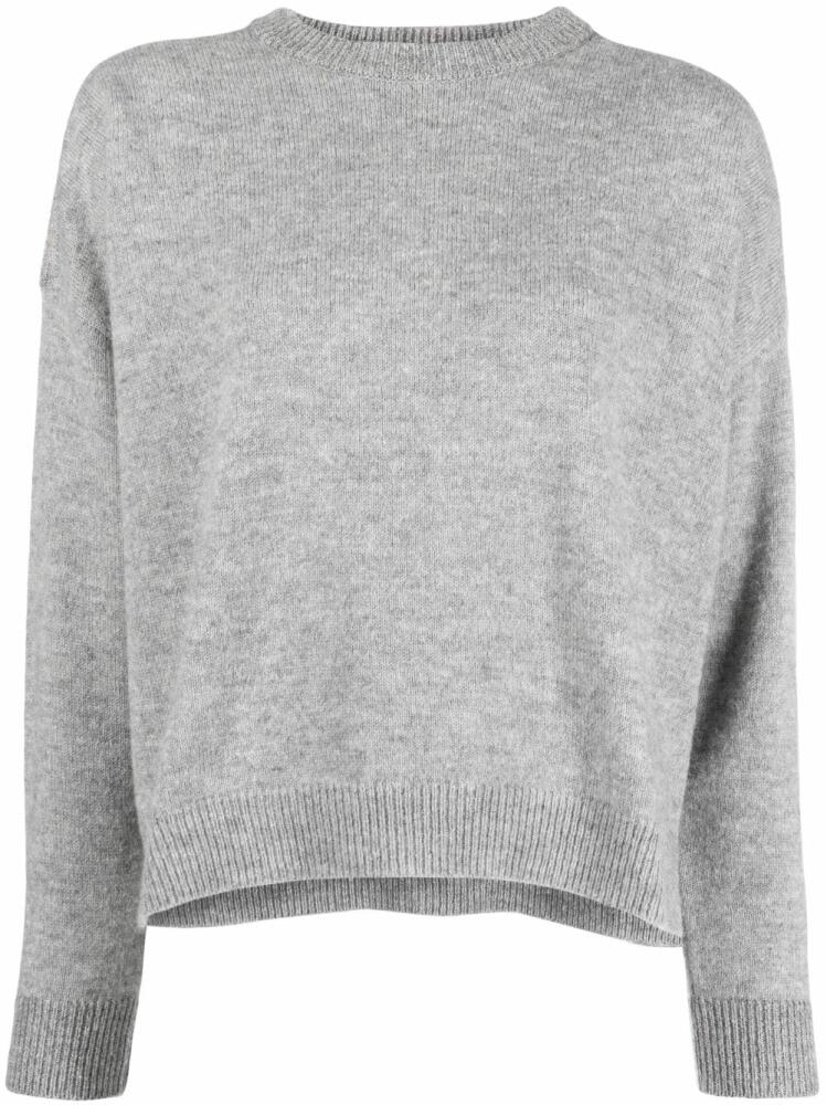 Peserico intarsia-knit crew-neck jumper - Grey Cover