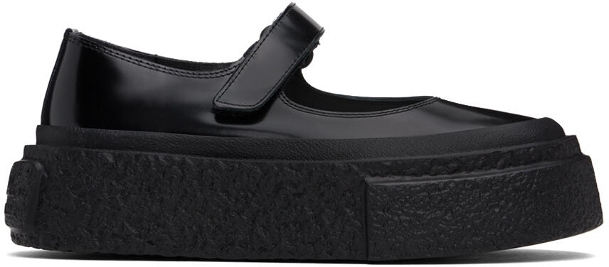 MM6 Maison Margiela Black Platform Court Ballerina Flats Cover