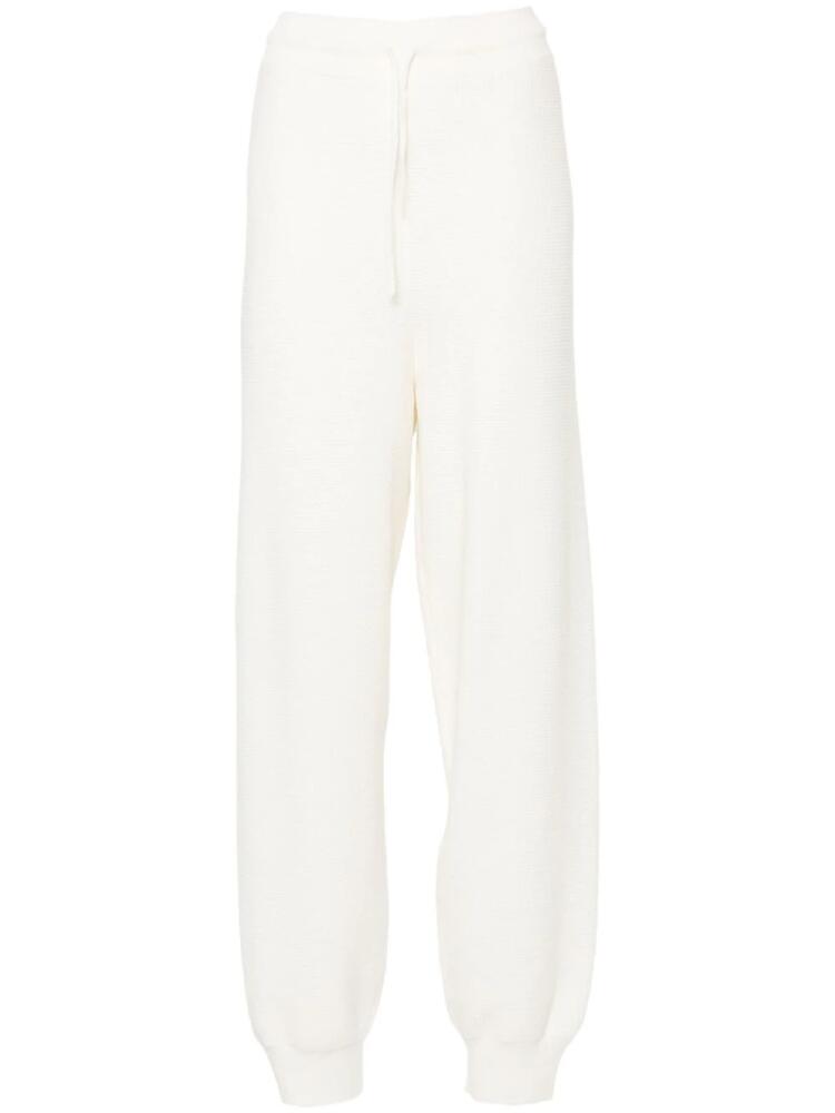 Fabiana Filippi waffle-knit track pants - White Cover