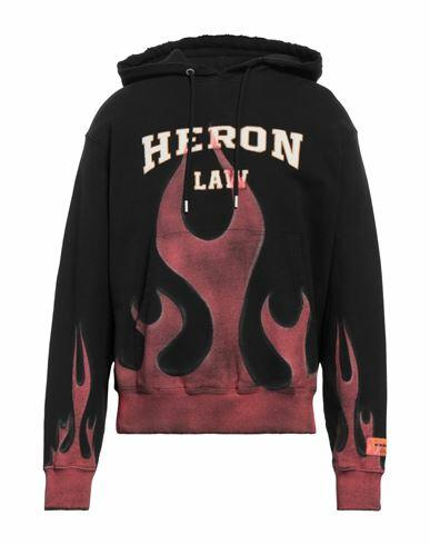 Heron Preston Man Sweatshirt Black Cotton Cover