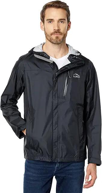 L.L.Bean Trail Model Rain Jacket (Black) Men's Clothing Cover