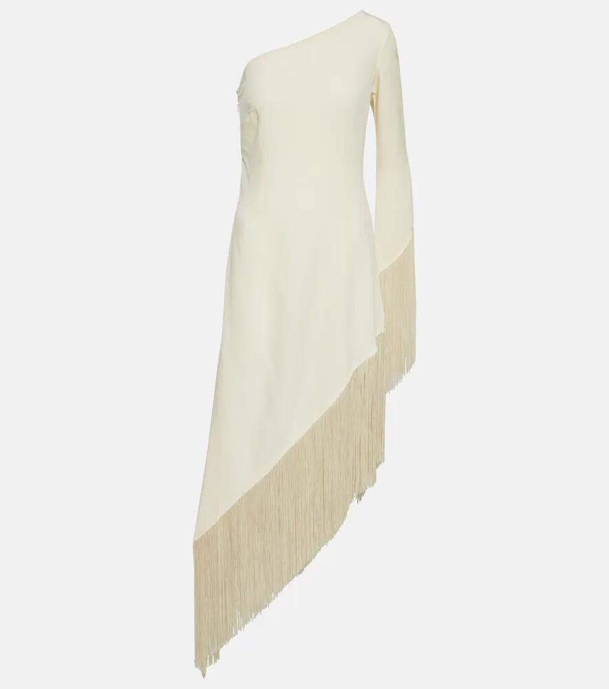 Taller Marmo Aventador fringed one-shoulder midi dress Cover