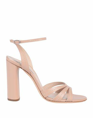 Casadei Woman Sandals Pastel pink Leather Cover