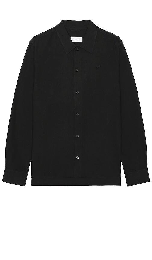 SATURDAYS NYC Broome Flannel Shirt in Black Cover