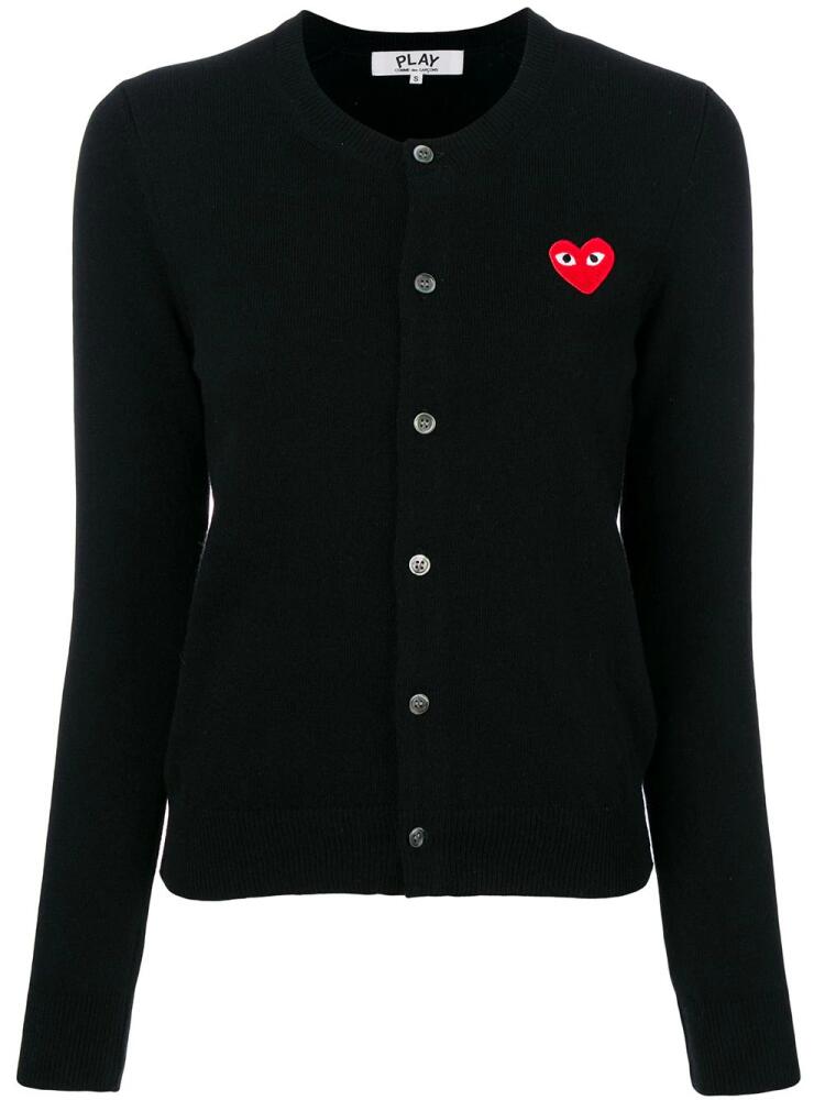 Comme Des Garçons Play heart logo cardigan - Black Cover