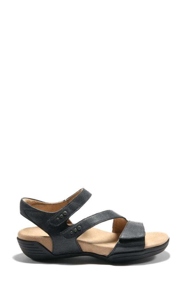 Hälsa Footwear Hälsa Denia Ankle Strap Sandal in Black Leather Cover