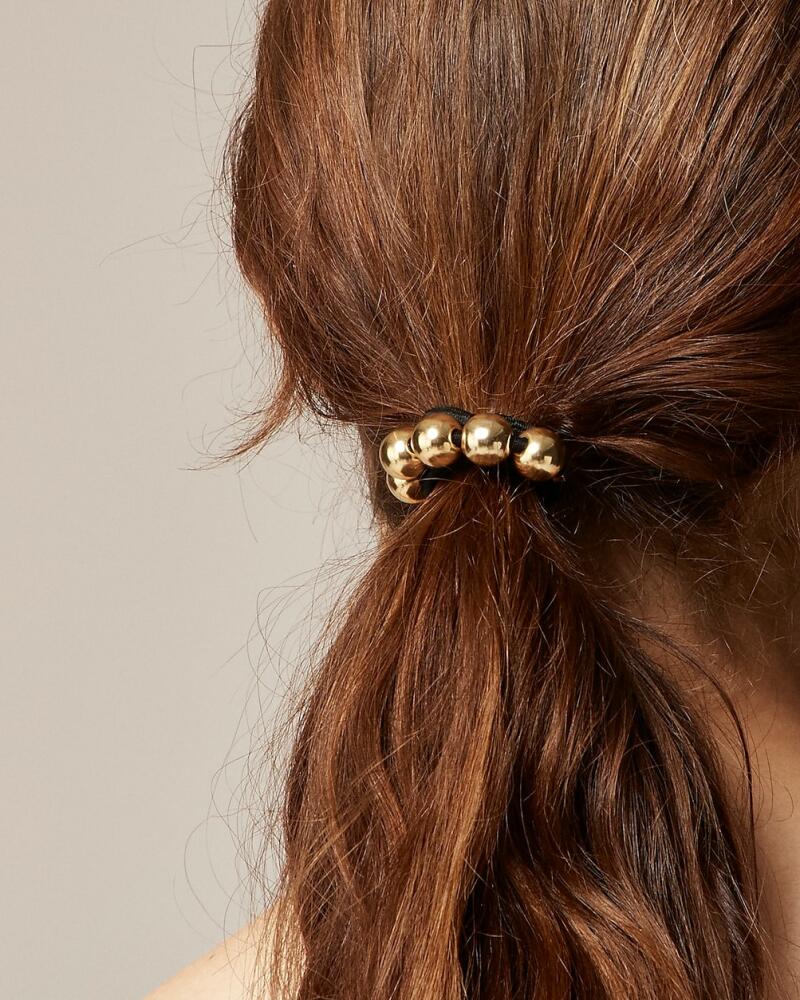 J.Crew Bauble hair ties gold and pearl two-pack Cover