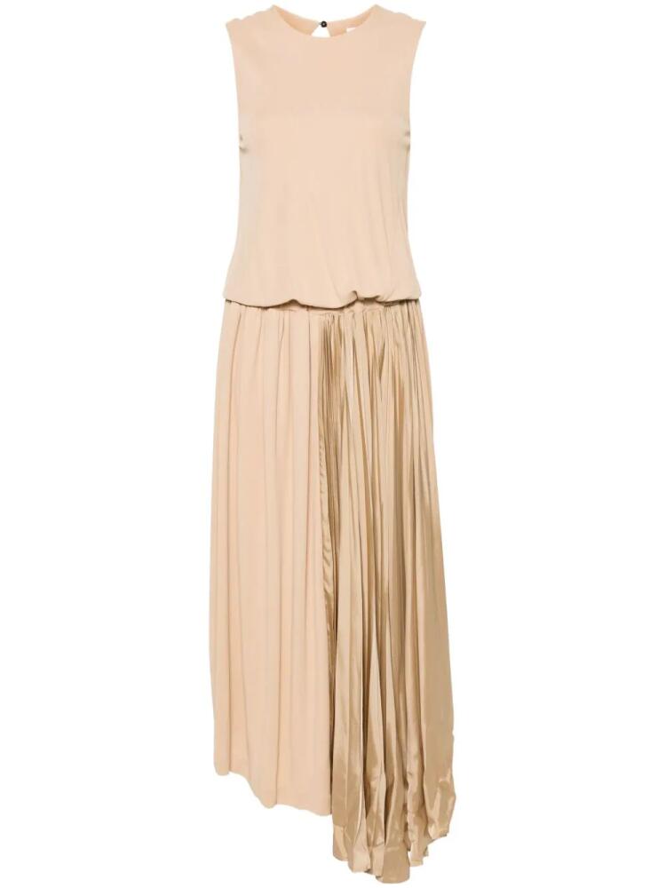 Jil Sander plissé midi dress - Neutrals Cover