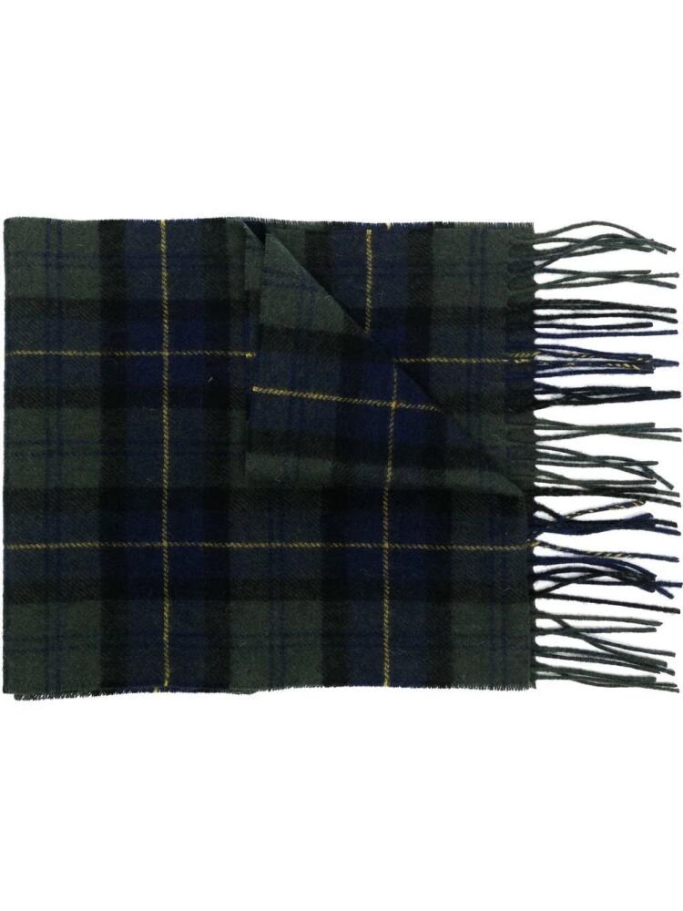 Barbour tartan check pattern scarf - Green Cover