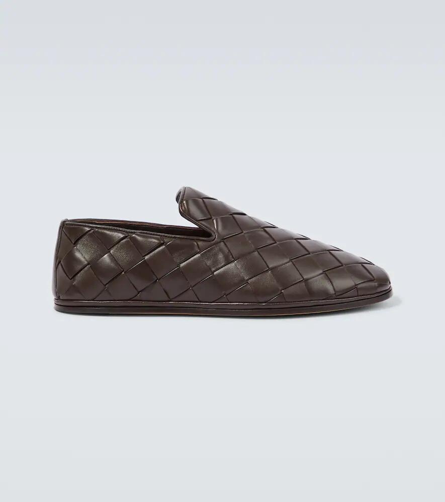 Bottega Veneta Sunday Intrecciato leather slip-on shoes Cover