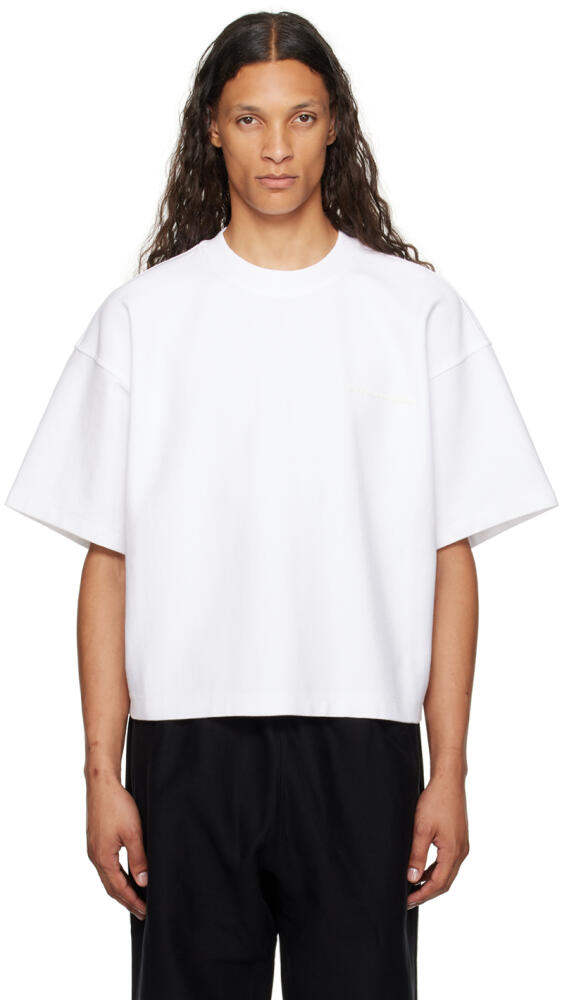 Alexander Wang White Puffed Logo Oversize T-Shirt Cover