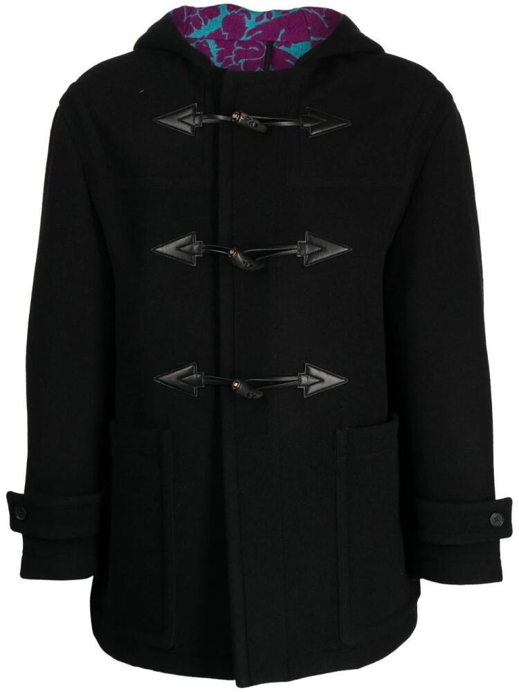 Versace hooded duffle coat - Black Cover