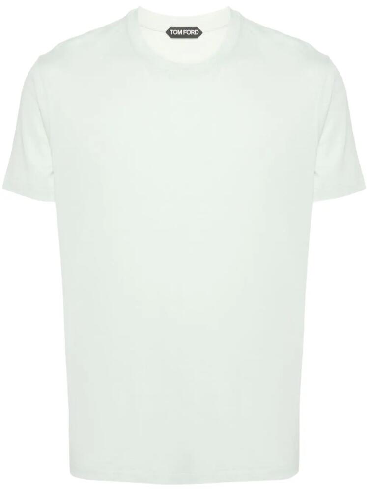 TOM FORD logo-embroidered T-shirt - Green Cover