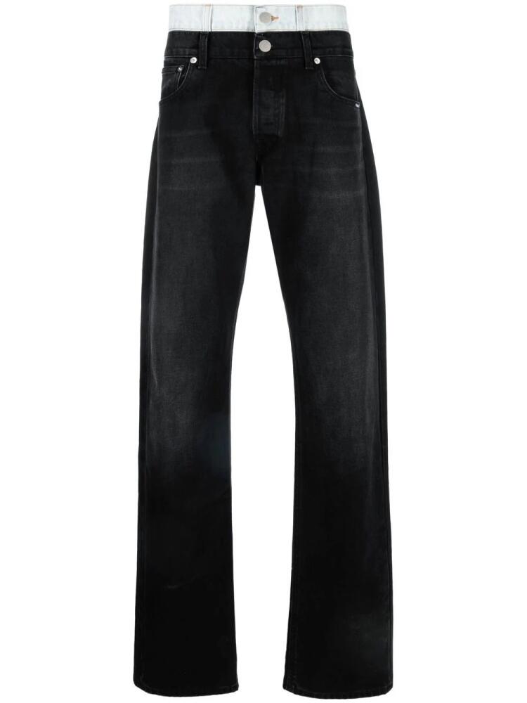 VTMNTS mid-rise straight-leg jeans - Black Cover