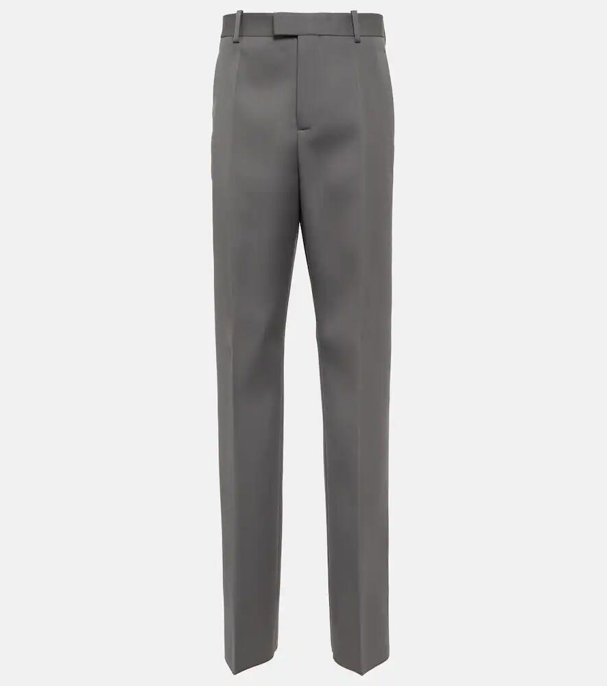 Bottega Veneta High-rise wool straight pants Cover