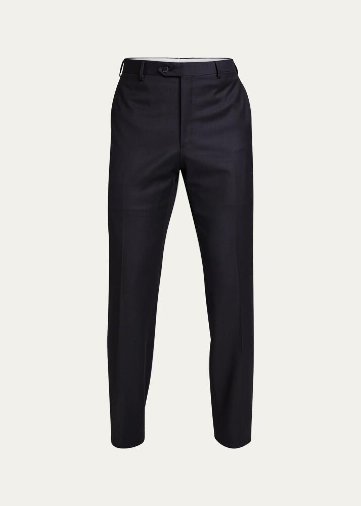 Brioni Men's Tigulli Solid Wool Trousers Cover