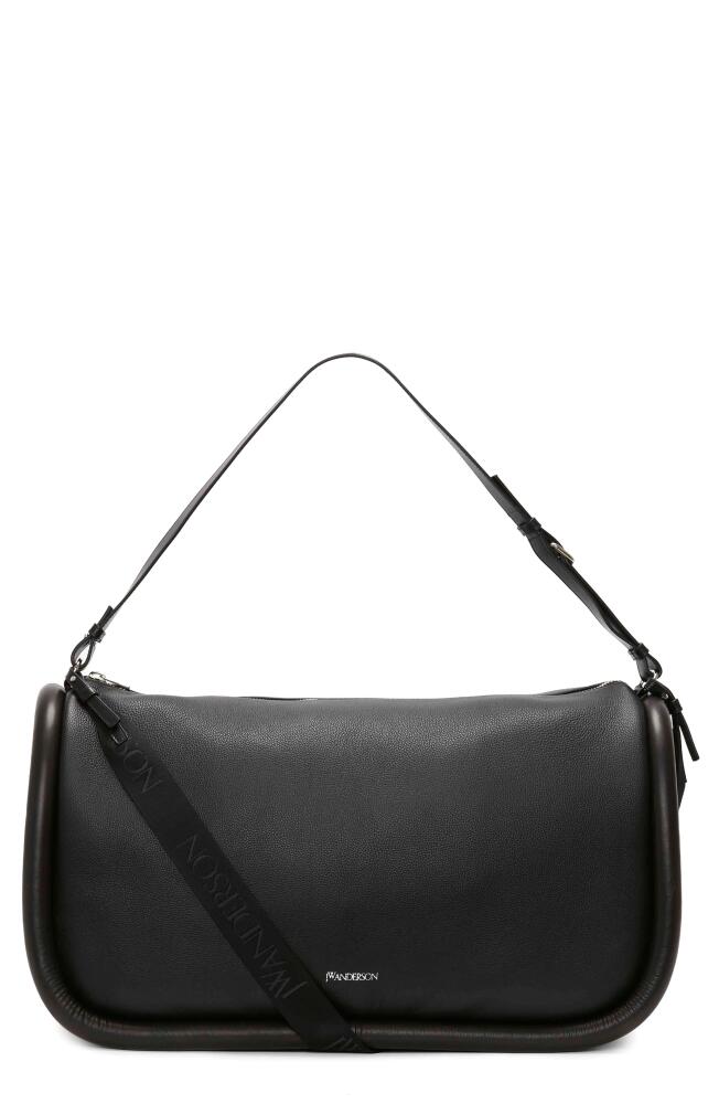 JW Anderson The Bumper Leather Shoulder Bag in Black Cover