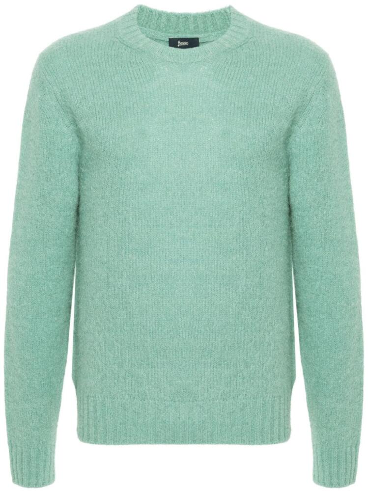 Herno logo-plaque sweater - Green Cover