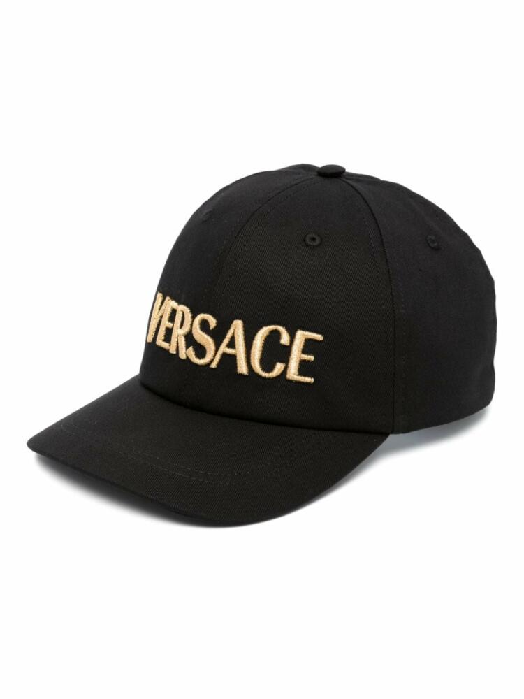 Versace logo-embroidered baseball cap - Black Cover