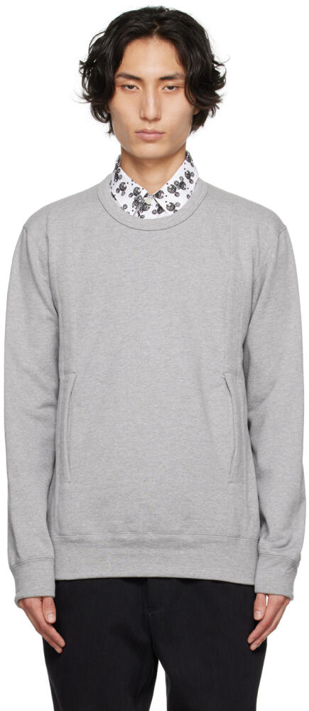 Comme des Garçons Homme Deux Gray Paneled Sweatshirt Cover