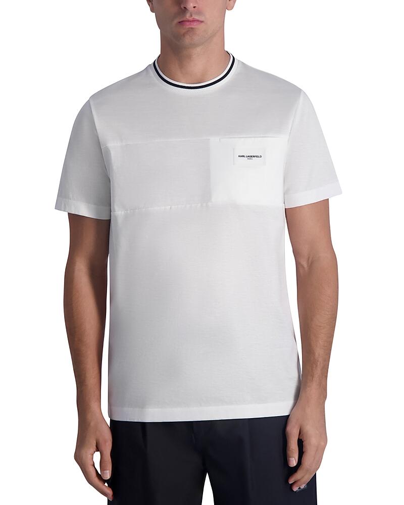 Karl Lagerfeld Paris Cotton Tipped Pocket Tee Cover