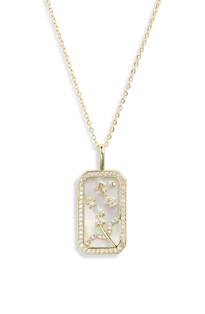 Melinda Maria Zodiac Pendant Necklace in Gold-Sagittarius Cover