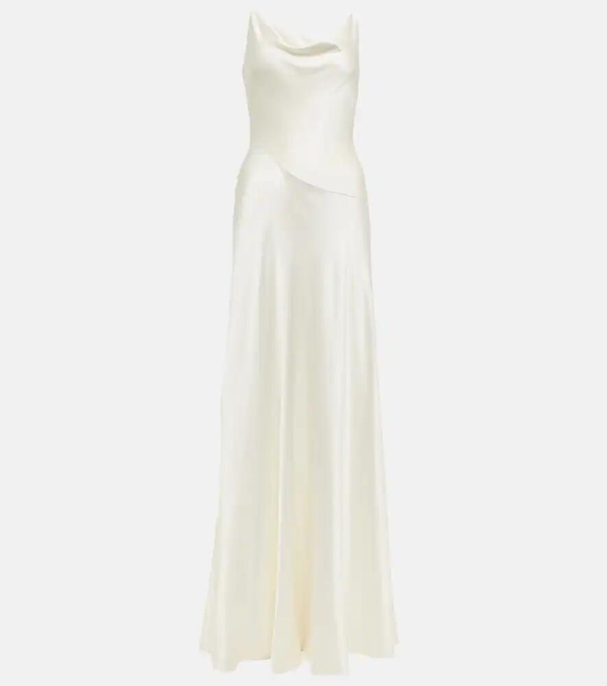 Roksanda Bridal Nadia silk satin gown Cover