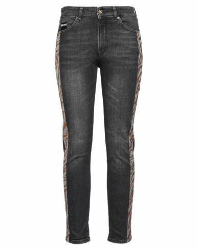 Just Cavalli Woman Jeans Black Cotton, Elastane Cover