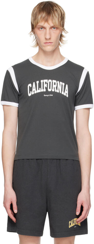 Sporty & Rich Gray 'California' T-Shirt Cover