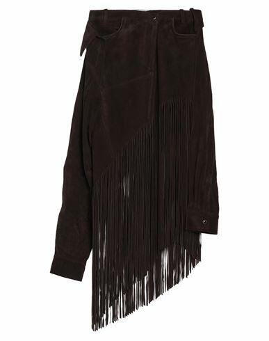 Alexander Wang Woman Maxi skirt Dark brown Calfskin Cover