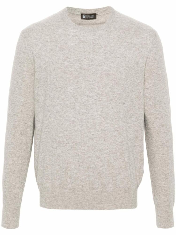 Colombo mélange-effect cashmere-blend jumper - Grey Cover