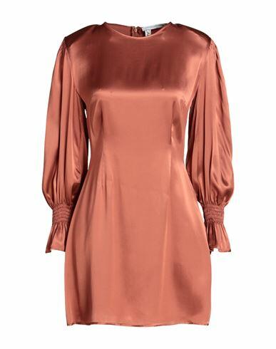 Mar De Margaritas Woman Mini dress Copper Viscose Cover