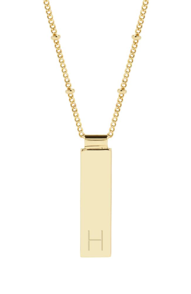 Brook and York Maisie Initial Pendant Necklace in Gold H Cover