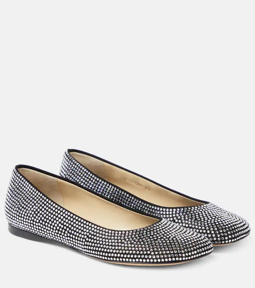 Loewe Toy crystal-embellished ballet flats Cover