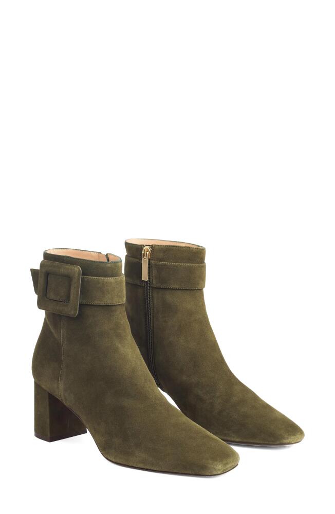 LK Bennett Wilde Buckle Bootie in Khaki Cover