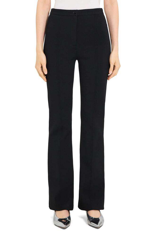 Theory Compact Crepe Flare Pants in Black Cover