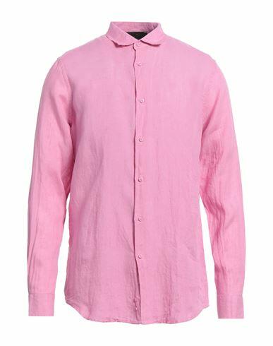 John Richmond Man Shirt Pink Linen Cover