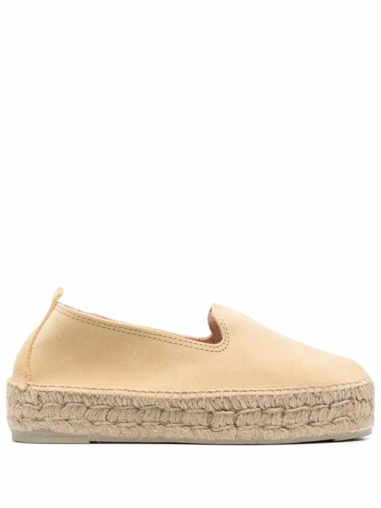 Manebi Hamptons leather espadrilles - Yellow Cover