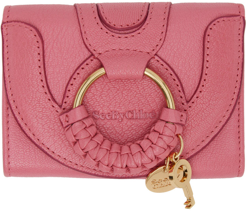 See by Chloé Pink Trifold Hana Wallet Cover