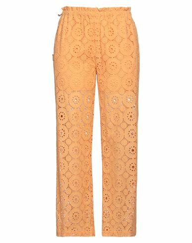 Isabelle Blanche Paris Woman Pants Orange Cotton Cover