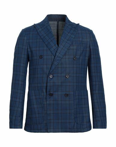 Takeshy Kurosawa Man Blazer Blue Polyester, Viscose Cover