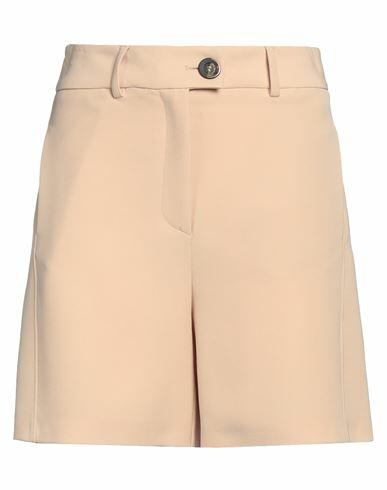 Simona Corsellini Woman Shorts & Bermuda Shorts Beige Polyethylene, Elastane Cover