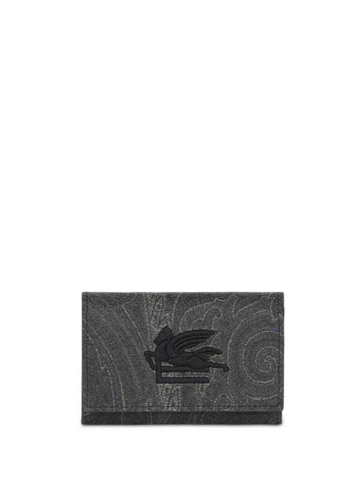 ETRO Paisley cotton-blend wallet - Black Cover