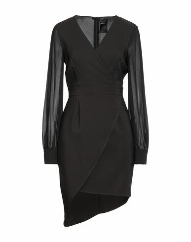 Marc Ellis Woman Mini dress Black Polyester, Elastane Cover