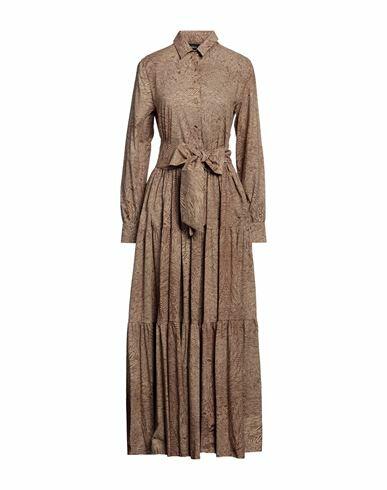 Federica Tosi Woman Maxi dress Sand Cotton Cover