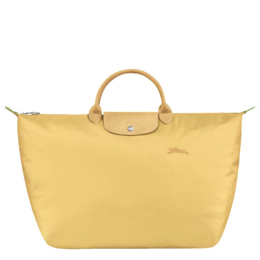 Longchamp Le Pliage S Green Canvas Travel Bag - Wheat Cover