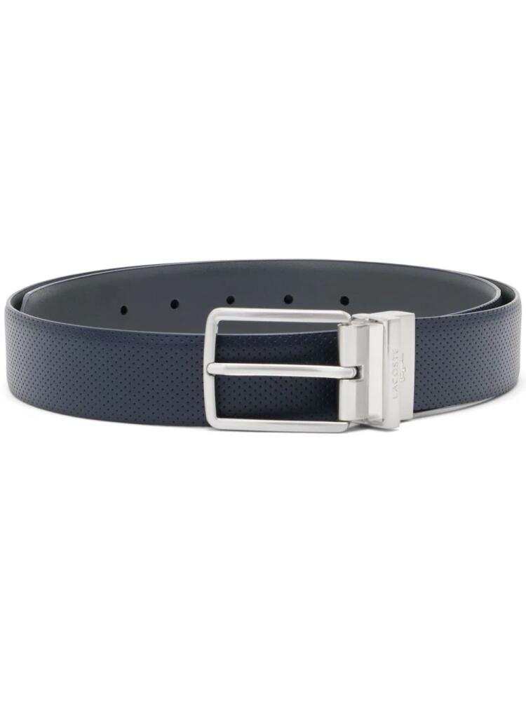 Lacoste perforated-detail reversible belt - Blue Cover