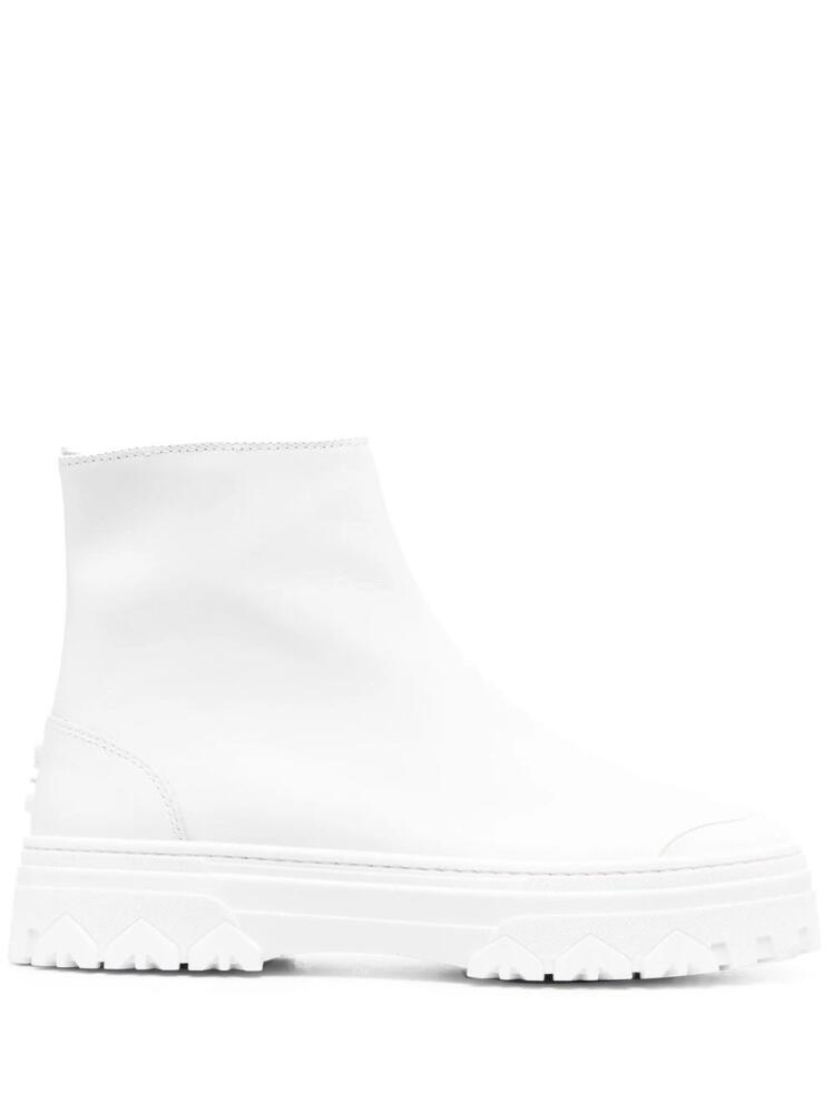 Patrizia Pepe zip-up ankle boots - White Cover